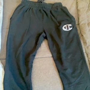 Black Champion Men’s Sweatpants/Joggers Size MEDIUM
